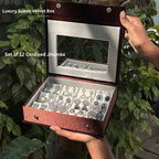 12 Mix Jhumka With Luxury Velvet Box