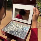 12 Mix Jhumka With Luxury Velvet Box