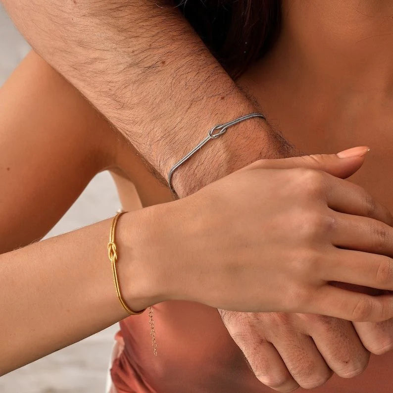 Forever Knot Couple Bracelet