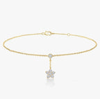 Minimal Star Anklet Gold