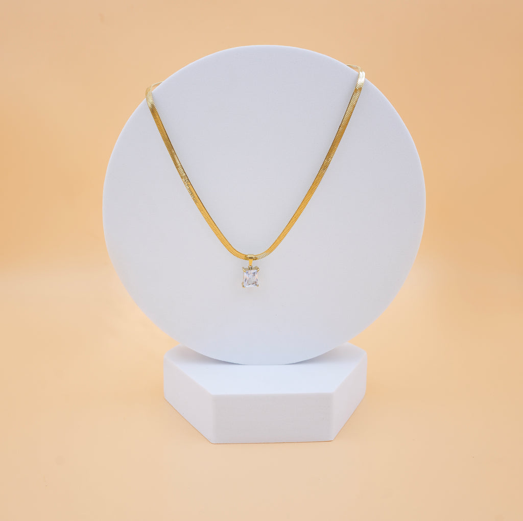 Solitaire Charm Necklace