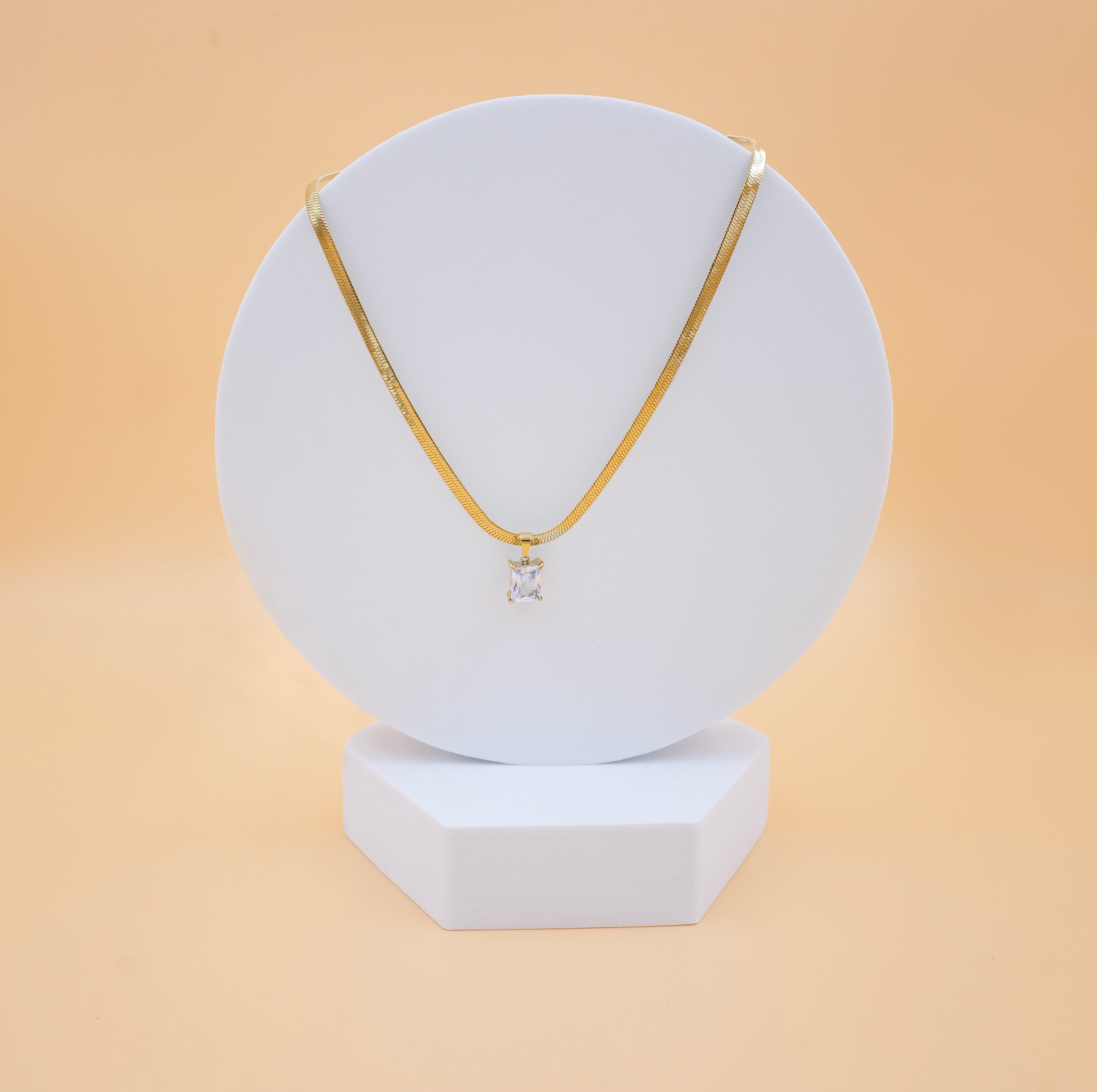 Solitaire Charm Necklace