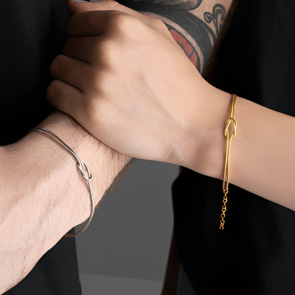 Forever Knot Couple Bracelet