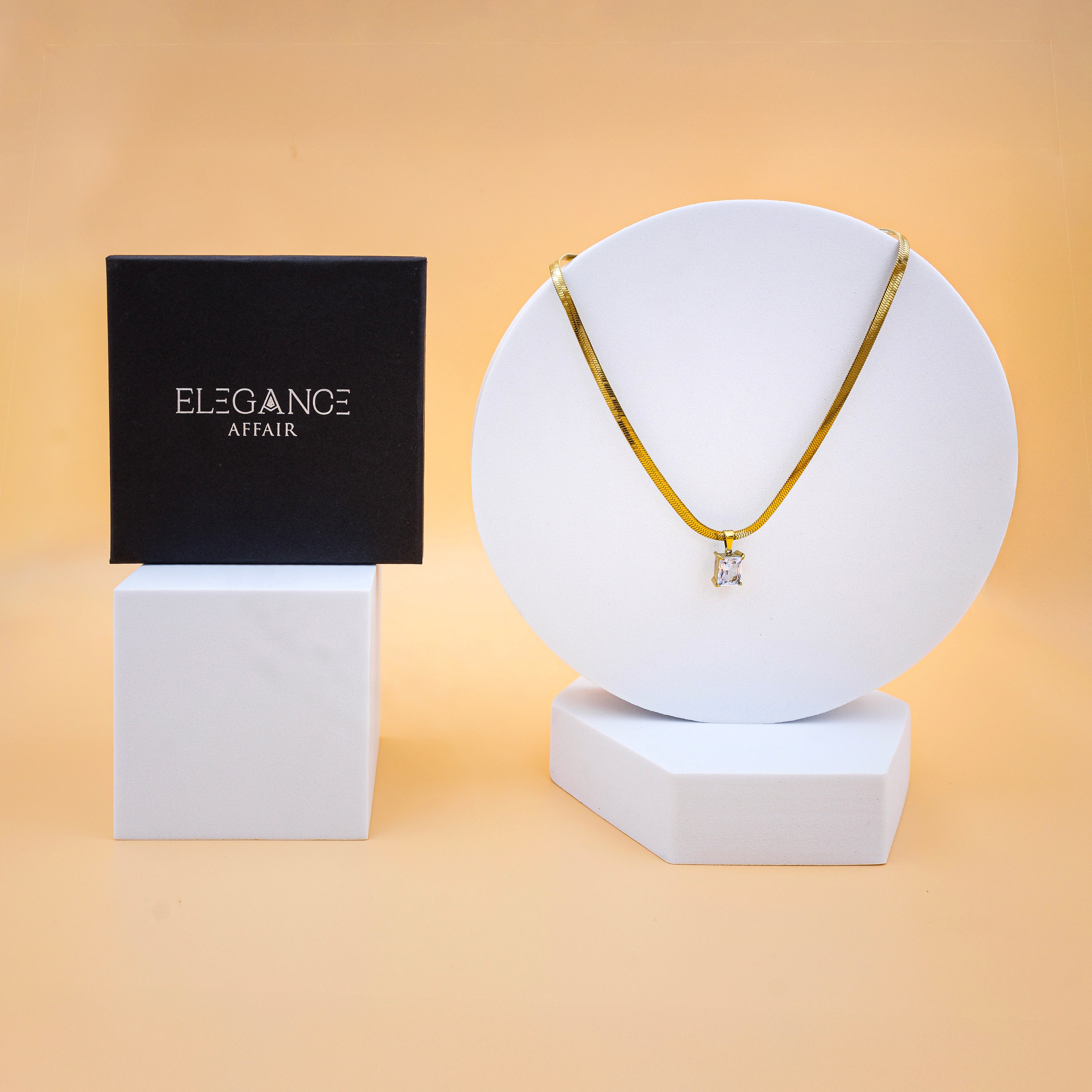 Solitaire Charm Necklace