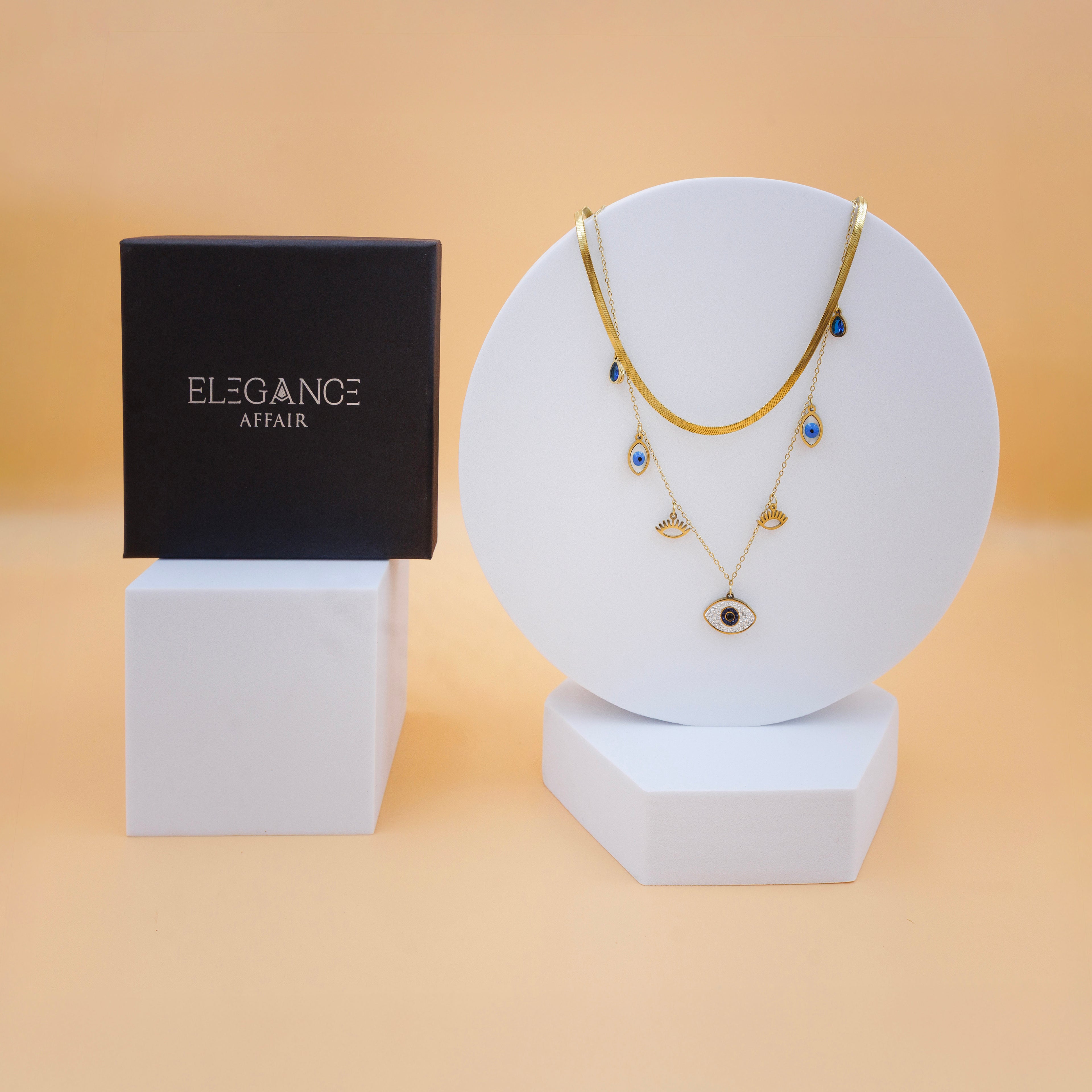 Evil Eye Double Layer Necklace