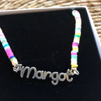 Fimo Beads Name Necklace For Kids
