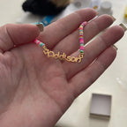 Fimo Beads Name Necklace For Kids