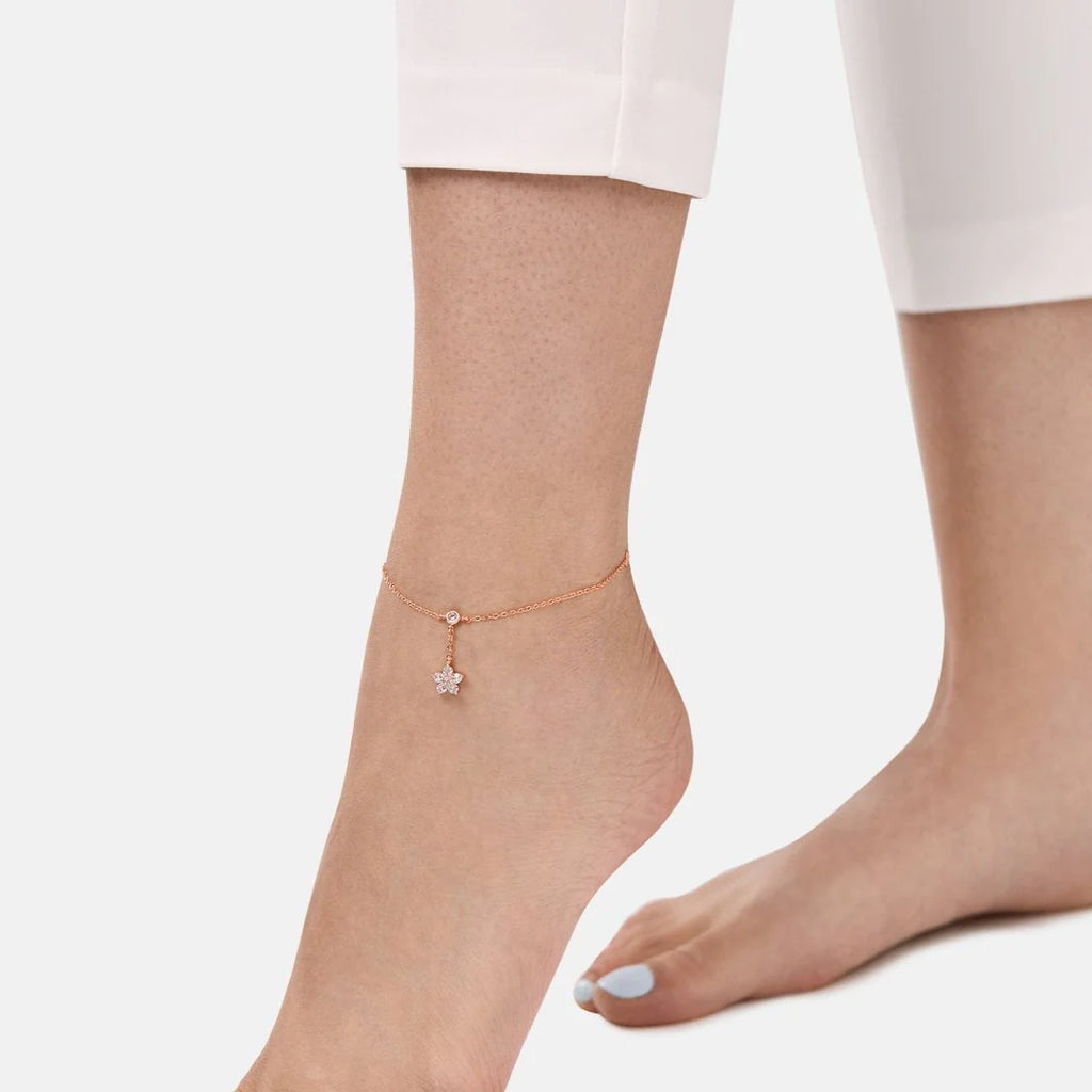 Minimal Star Anklet Gold